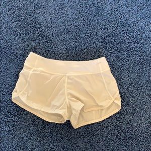 Ivivva white workout shorts
